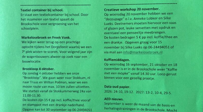 Nieuwsbrief september 2026